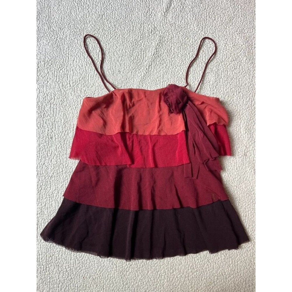 Y2K The Limited Ombre Chiffon Top Womens XS